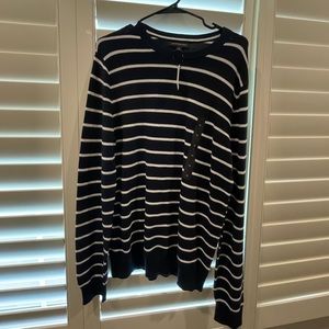 NWT Banana Republic Navy Striped Sweater